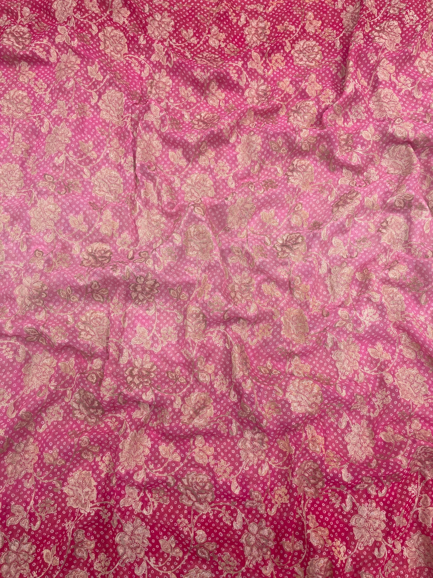 Shaded Georgette Zari Weaving (Colours Available) 44"inch