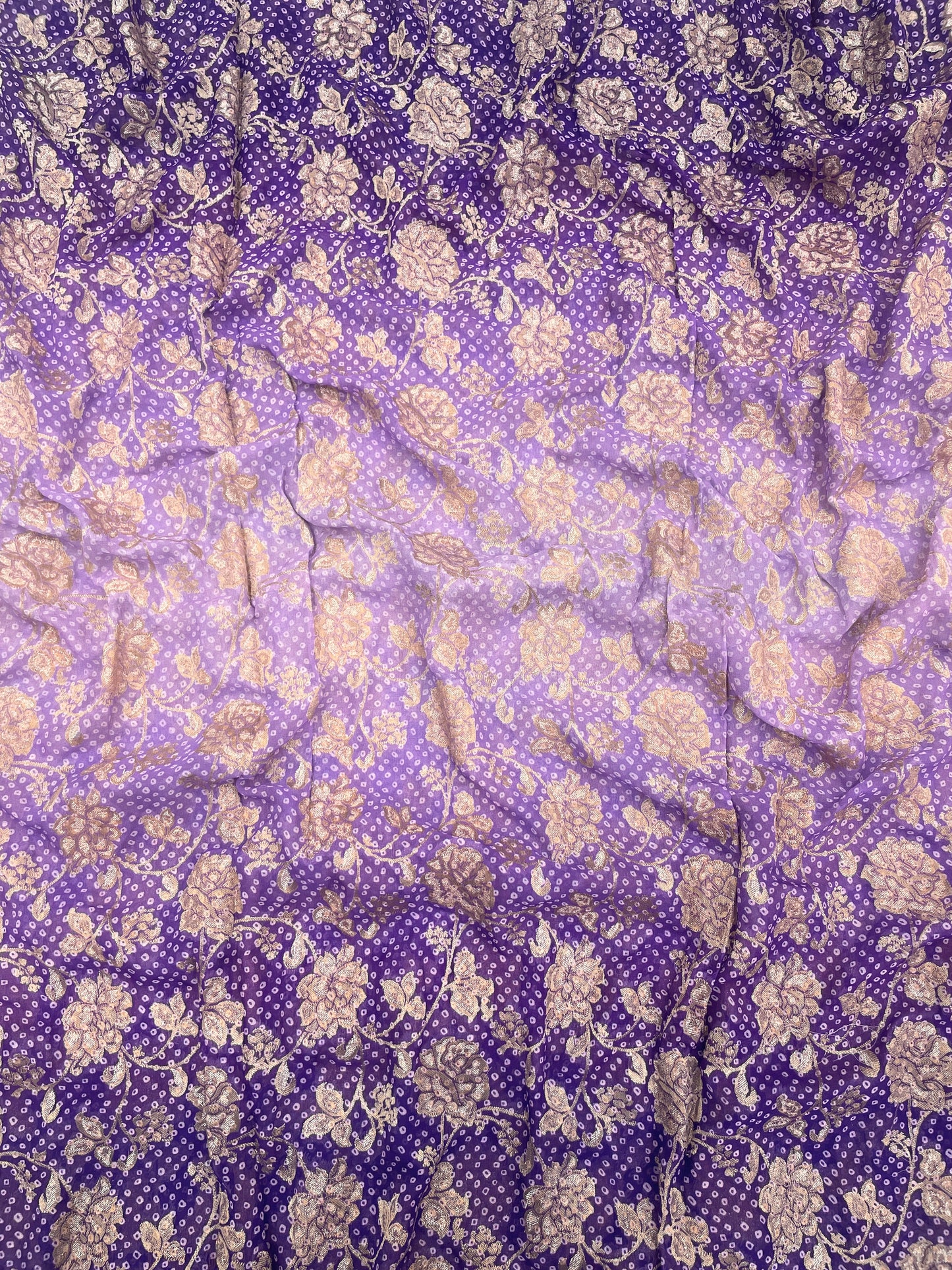 Shaded Georgette Zari Weaving (Colours Available) 44"inch