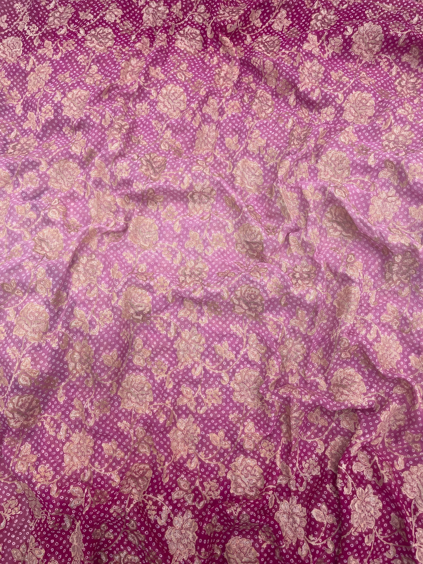 Shaded Georgette Zari Weaving (Colours Available) 44"inch