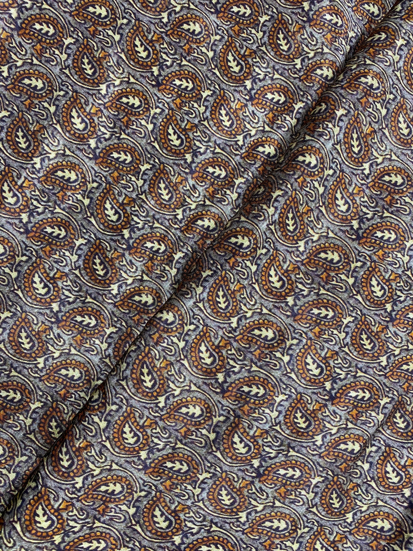 Unique Exclusive Adorable Ethnic Traditional Leafy Print On Gazi Silk Fabric