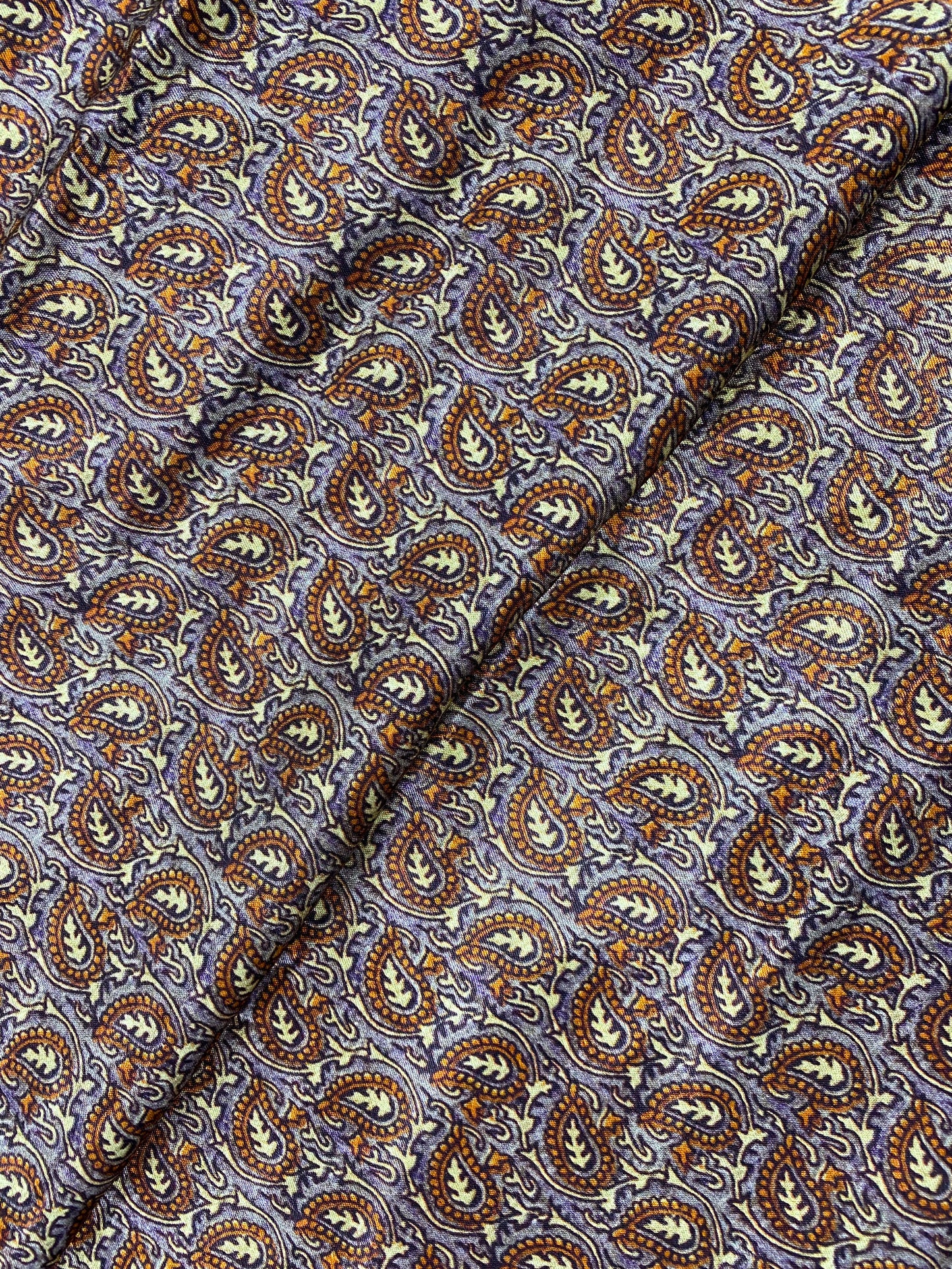 Unique Exclusive Adorable Ethnic Traditional Leafy Print On Gazi Silk Fabric