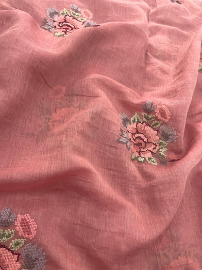 Chanderi Embroidery (44”inch)