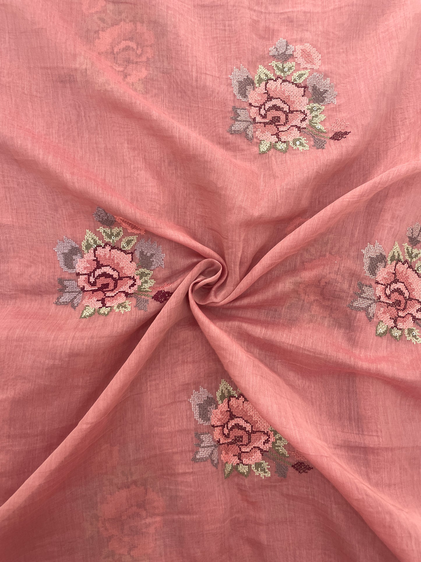 Chanderi Embroidery (44”inch)