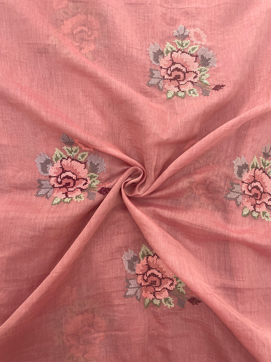 Chanderi Embroidery (44”inch)