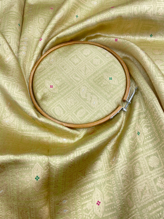 Pure Katan Silk Brocade (Color Available)