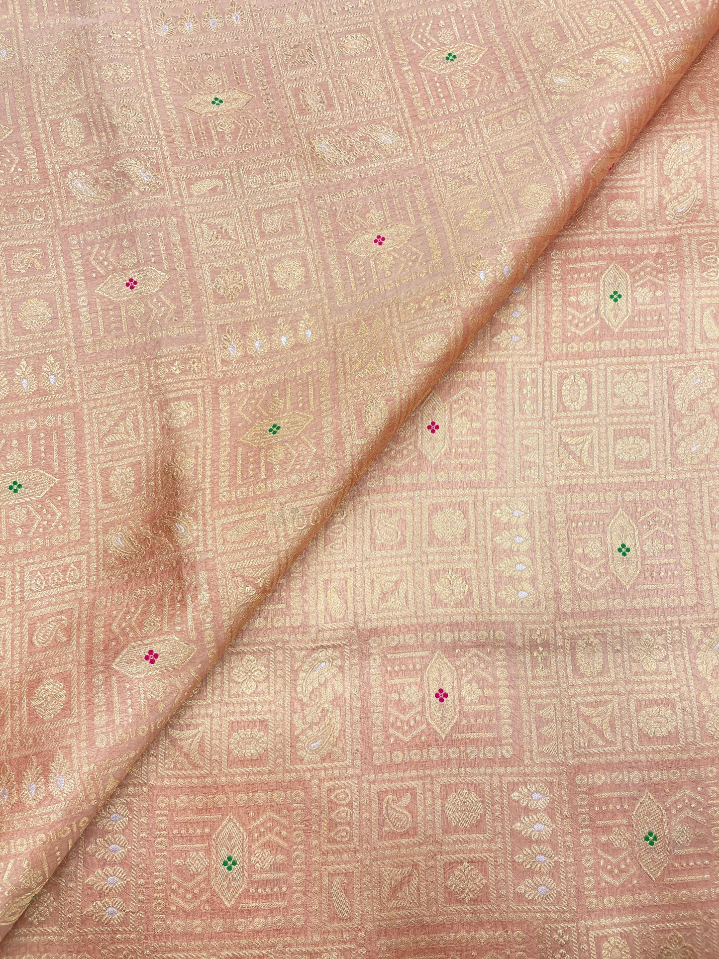 Pure Katan Silk Brocade (Color Available)