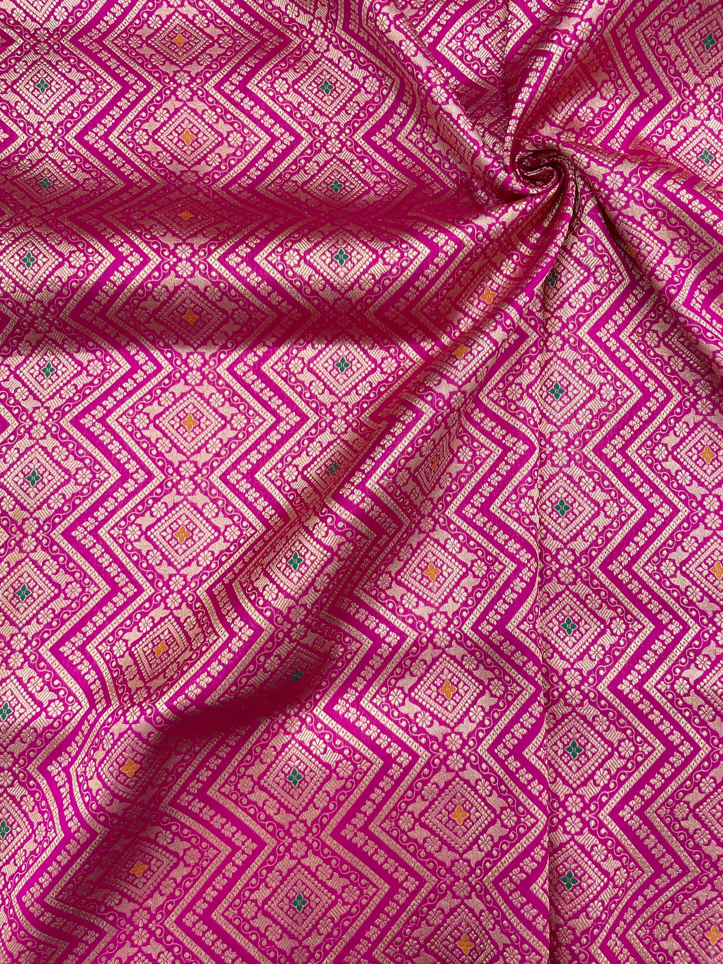 Pure Katan Silk Brocade (Color Available)