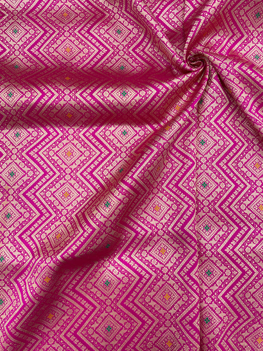 Pure Katan Silk Brocade (Color Available)