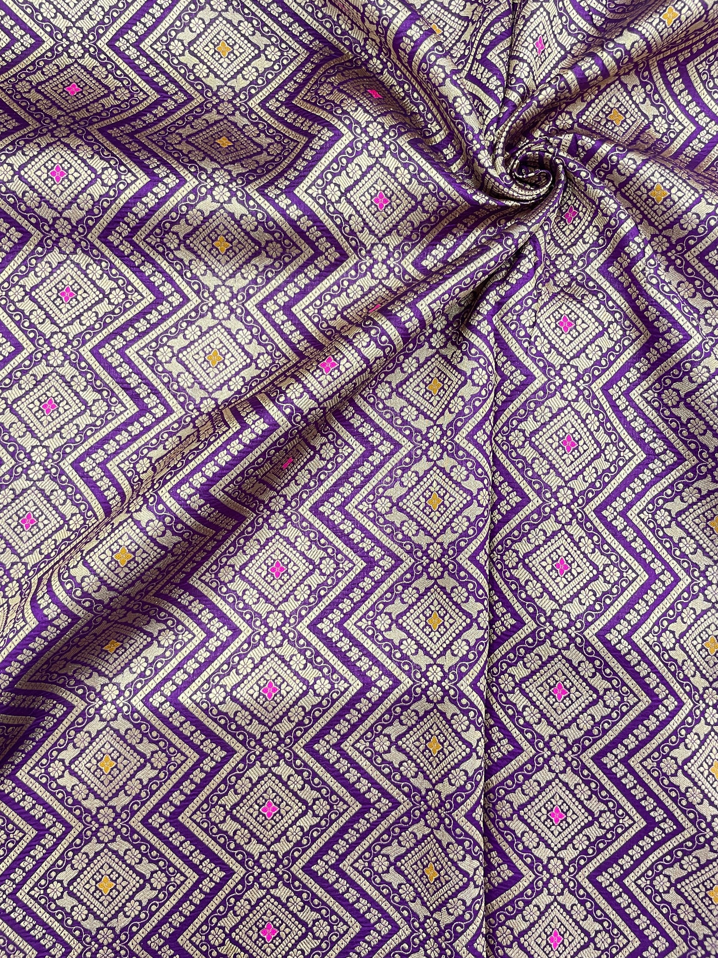 Pure Katan Silk Brocade (Color Available)