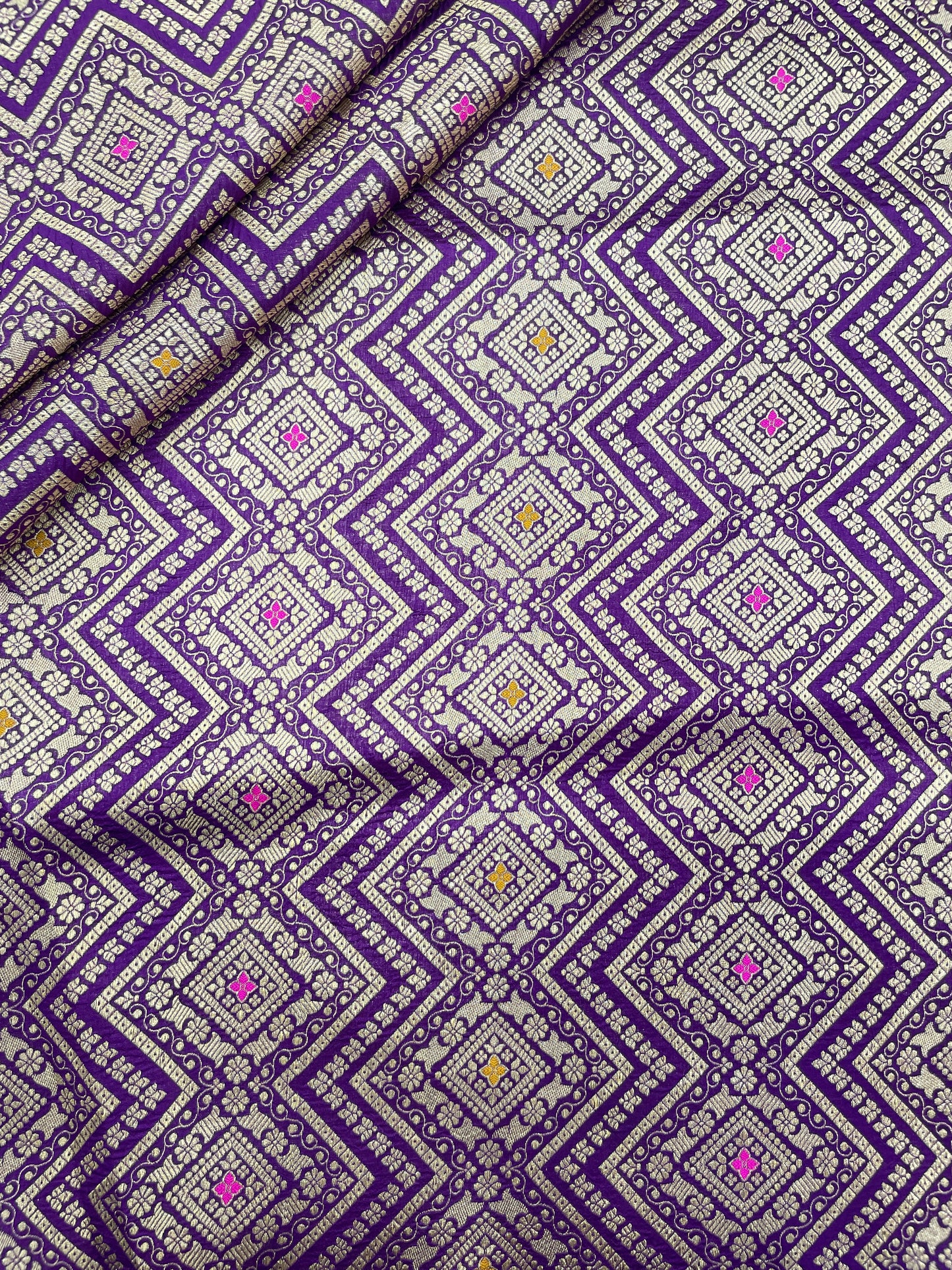 Pure Katan Silk Brocade (Color Available)