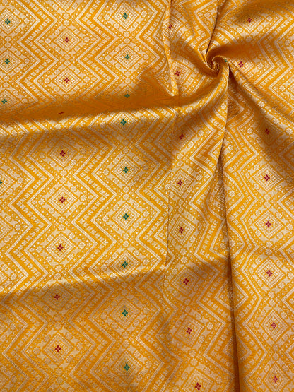 Pure Katan Silk Brocade (Color Available)