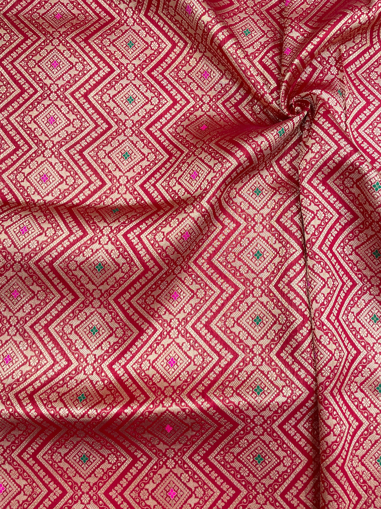 Pure Katan Silk Brocade (Color Available)