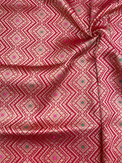 Pure Katan Silk Brocade (Color Available)