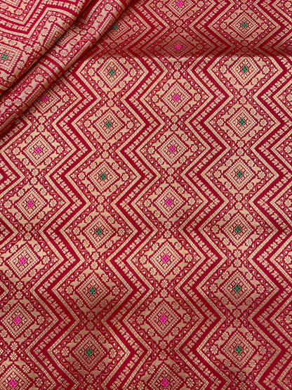 Pure Katan Silk Brocade (Color Available)