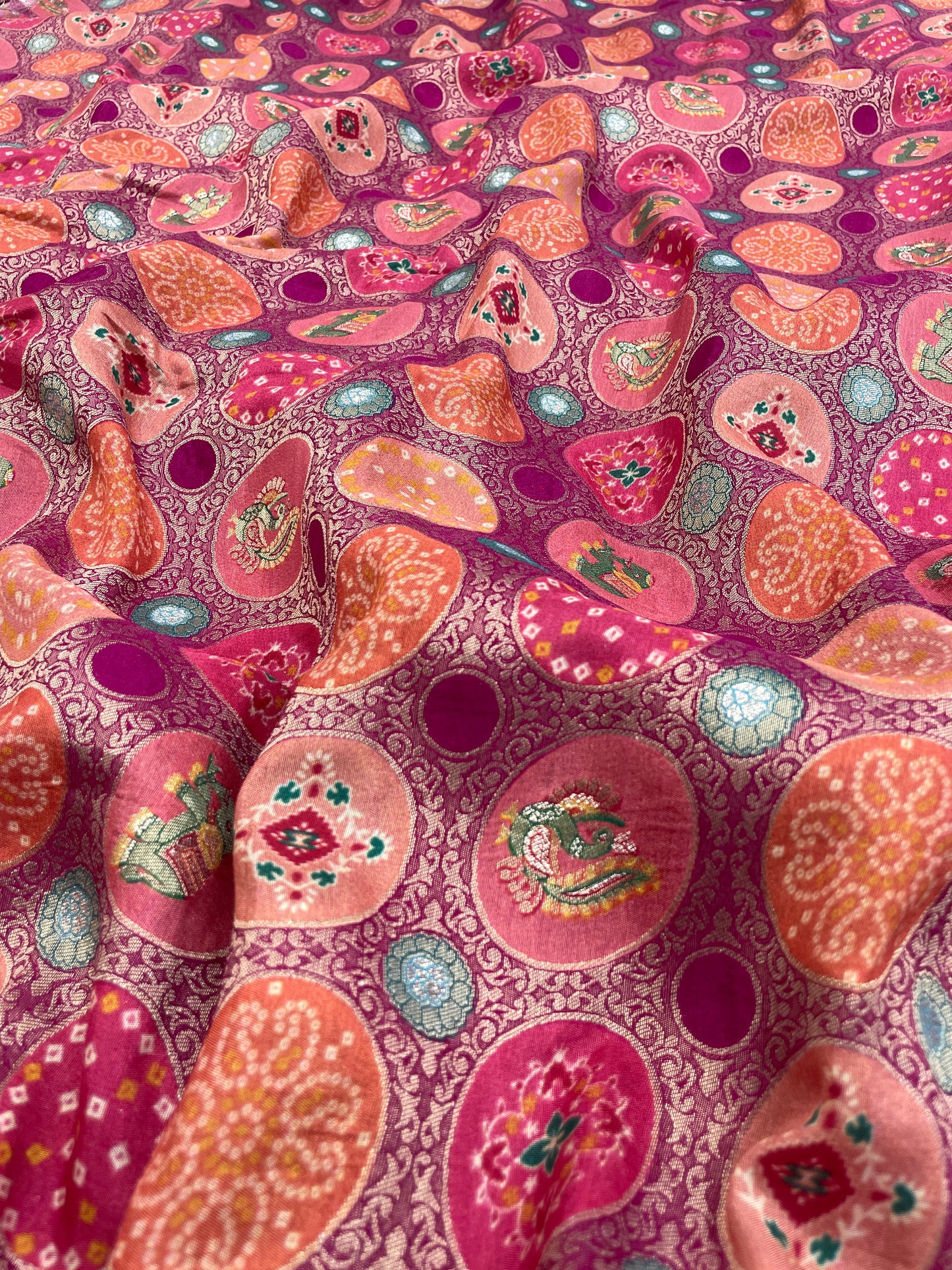 Banarsi Brocade Position Print (Color Available)