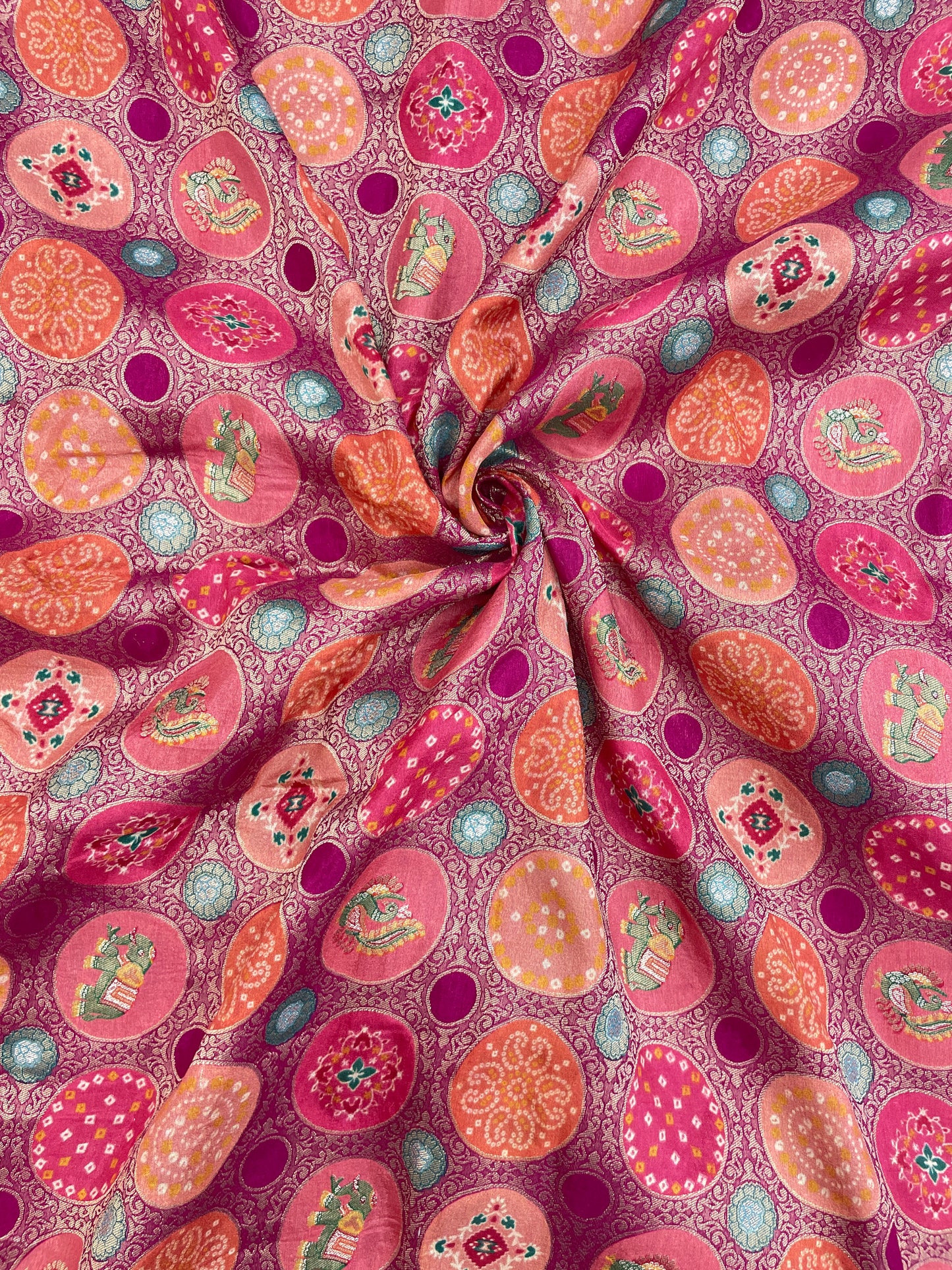 Banarsi Brocade Position Print (Color Available)