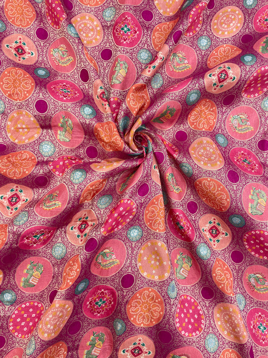 Banarsi Brocade Position Print (Color Available)