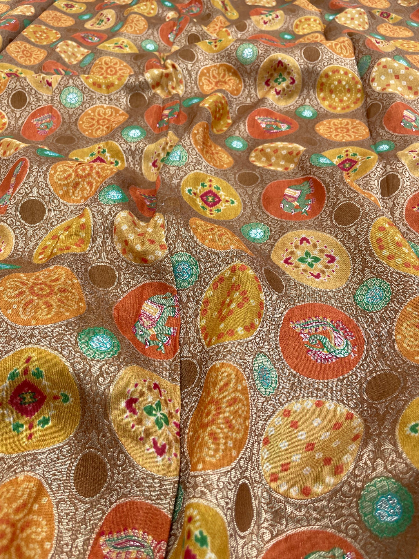 Banarsi Brocade Position Print (Color Available)