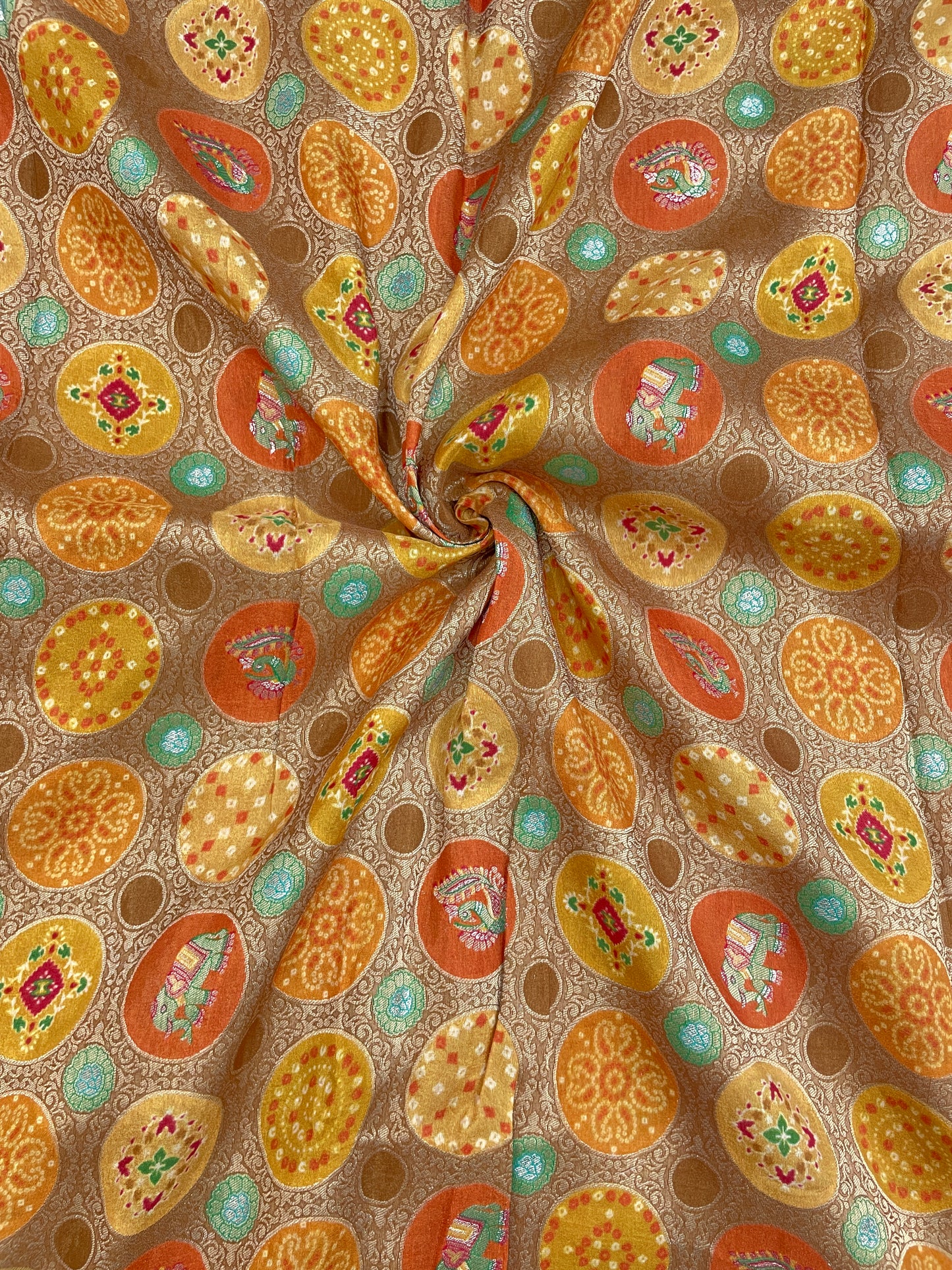 Banarsi Brocade Position Print (Color Available)