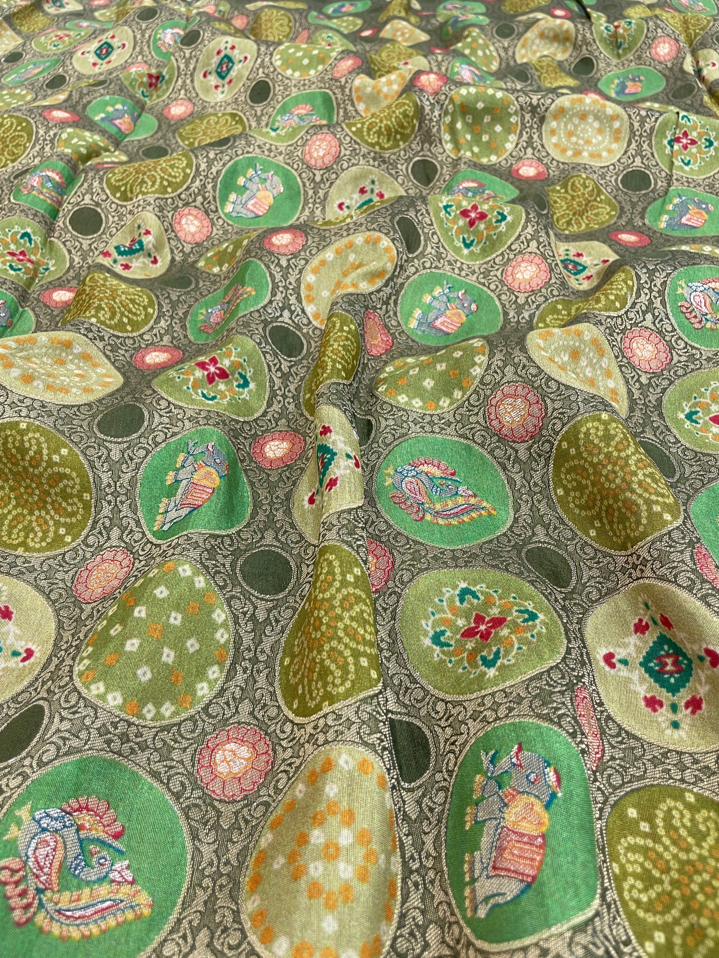 Banarsi Brocade Position Print (Color Available)