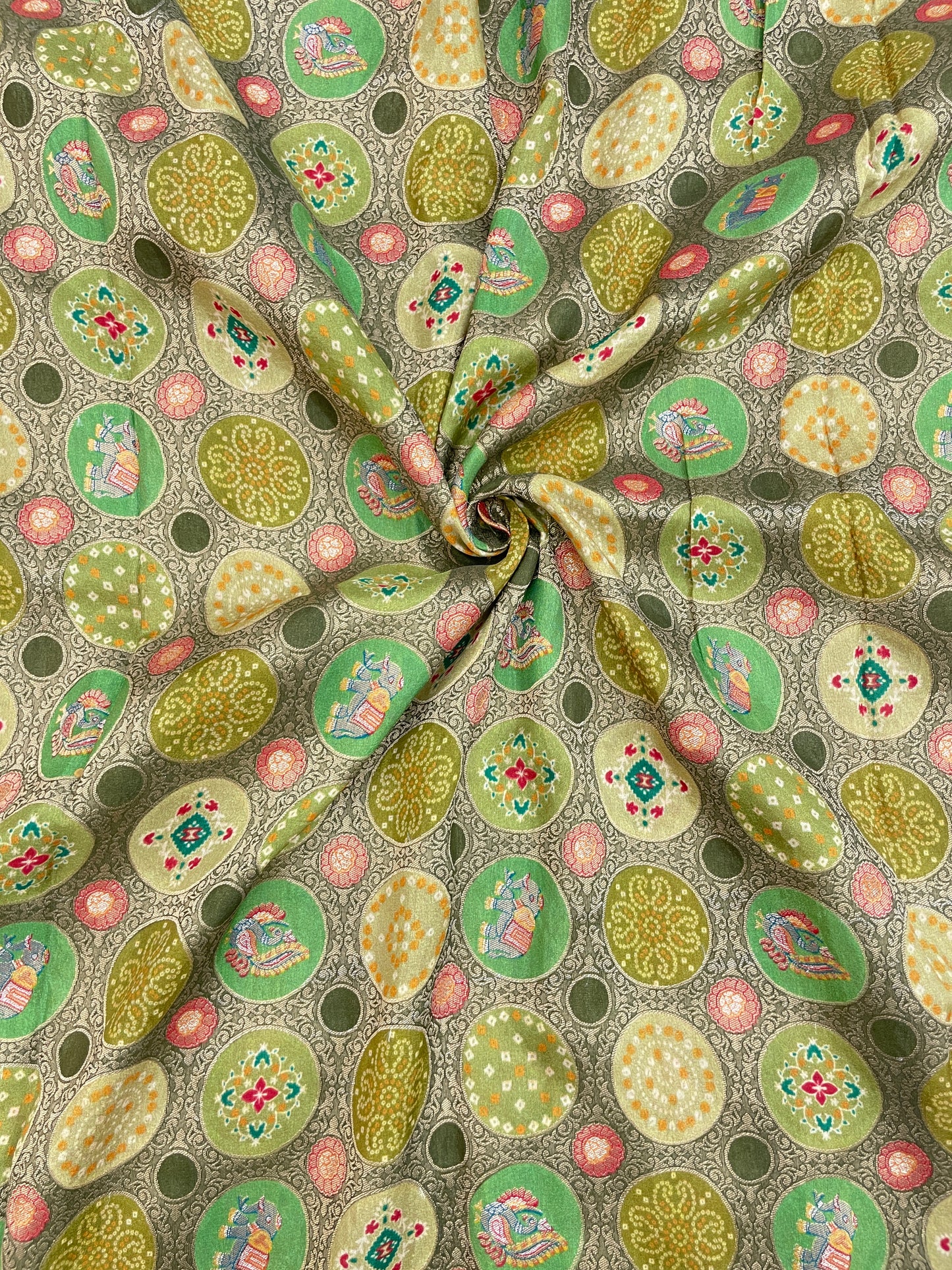 Banarsi Brocade Position Print (Color Available)