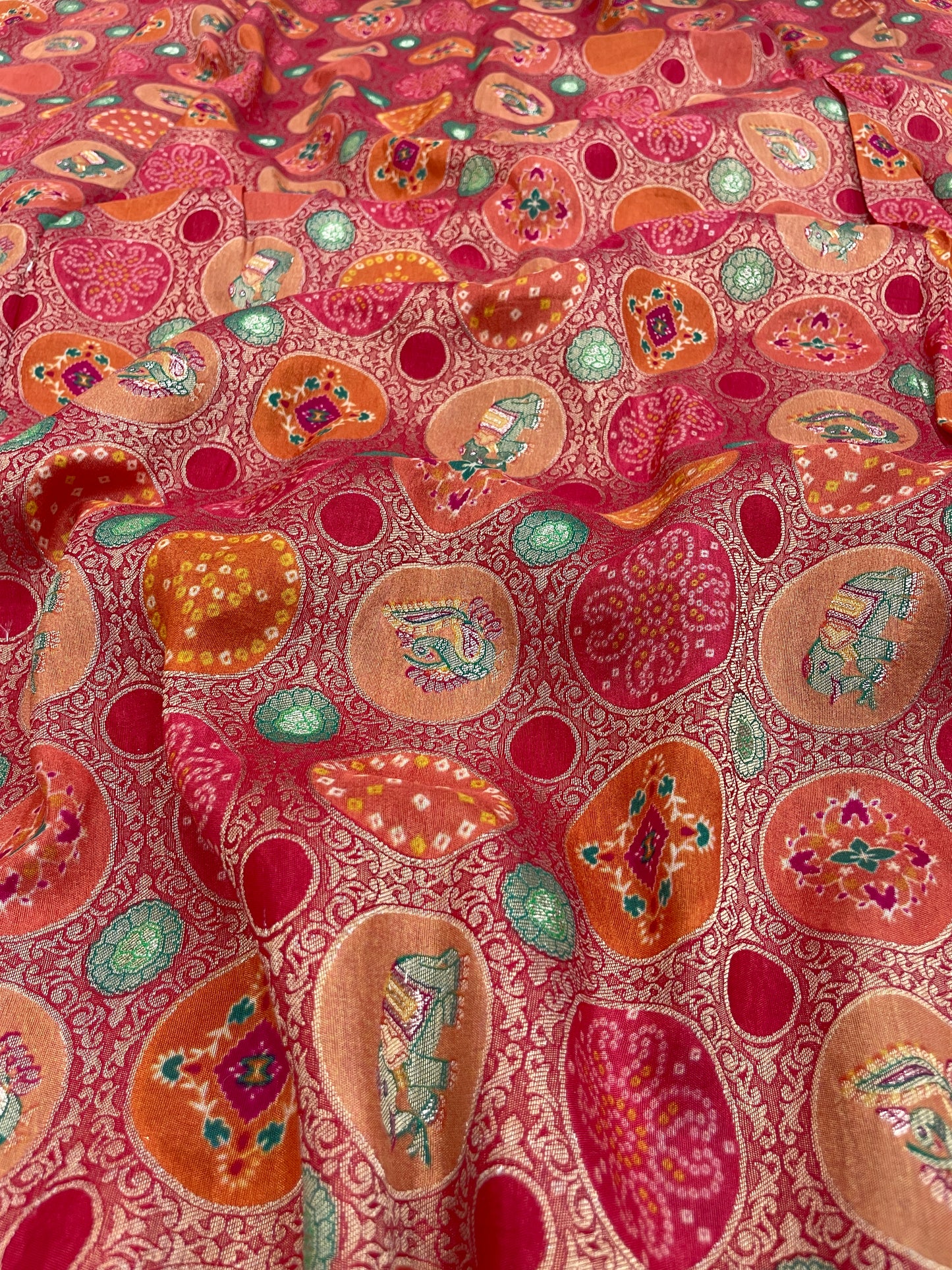 Banarsi Brocade Position Print (Color Available)