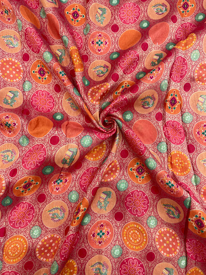 Banarsi Brocade Position Print (Color Available)