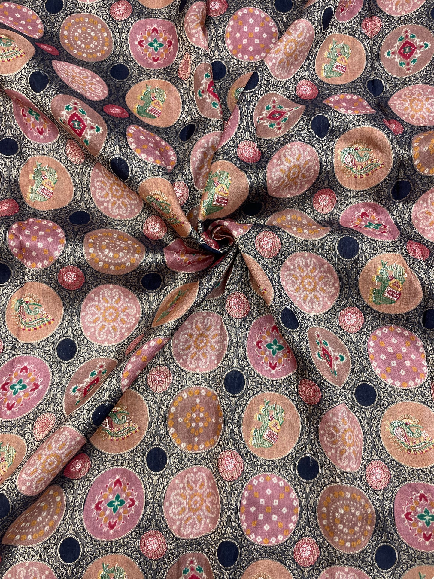 Banarsi Brocade Position Print (Color Available)