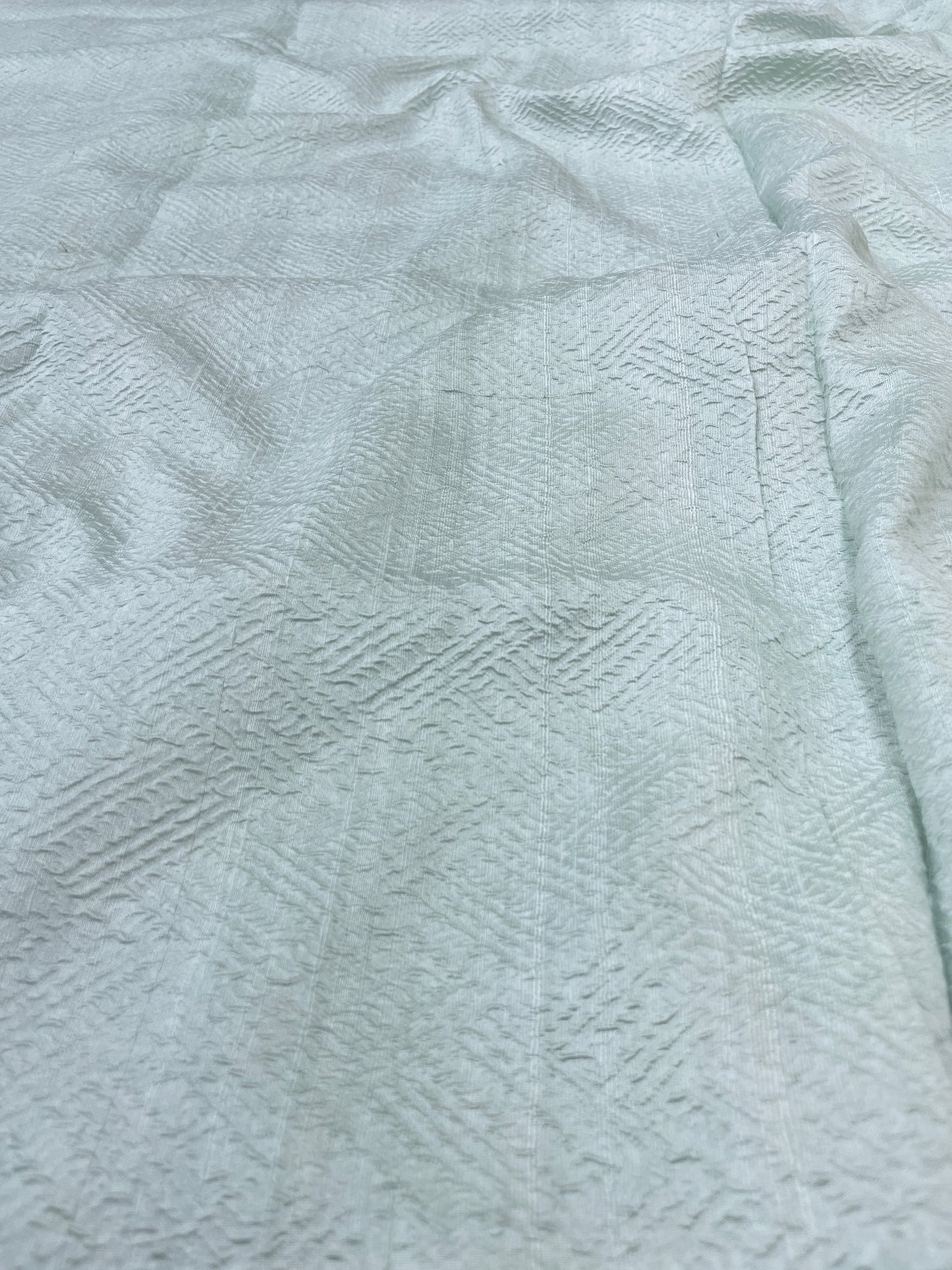 Pure raw Silk Tissue Self Jacquard (Color Available)
