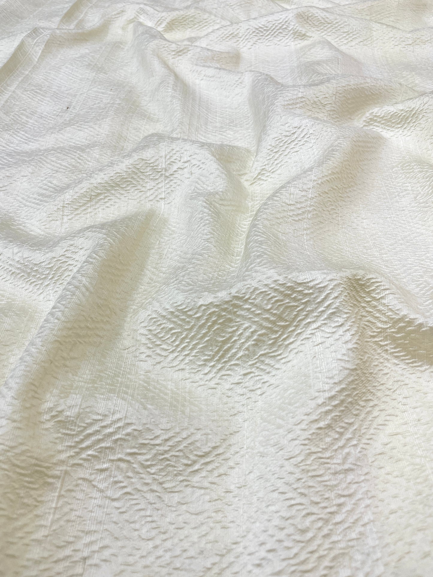 Pure raw Silk Tissue Self Jacquard (Color Available)