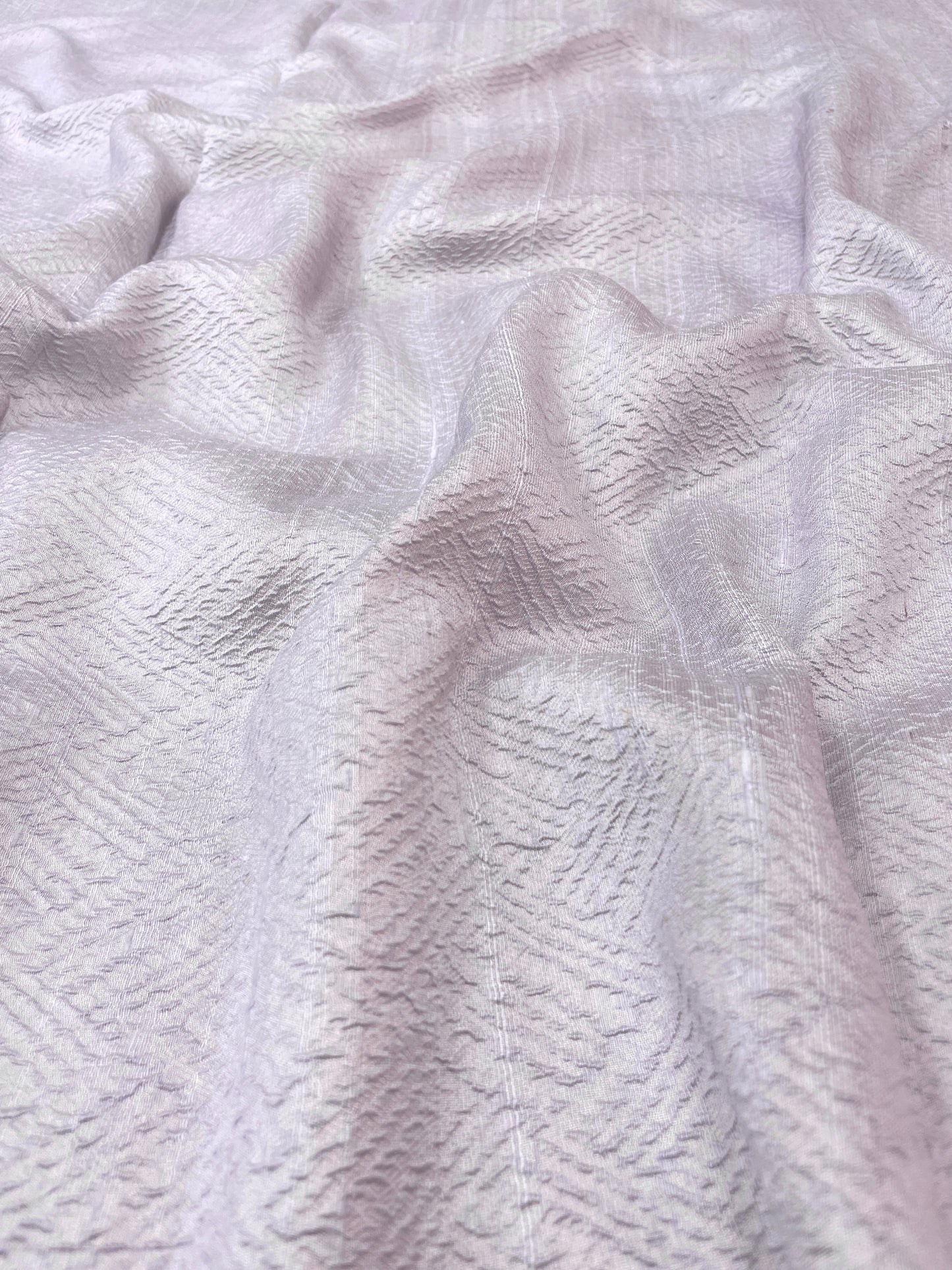 Pure raw Silk Tissue Self Jacquard (Color Available)