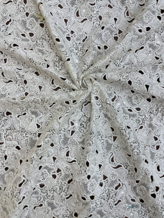 organza Cutwork Ebroidery