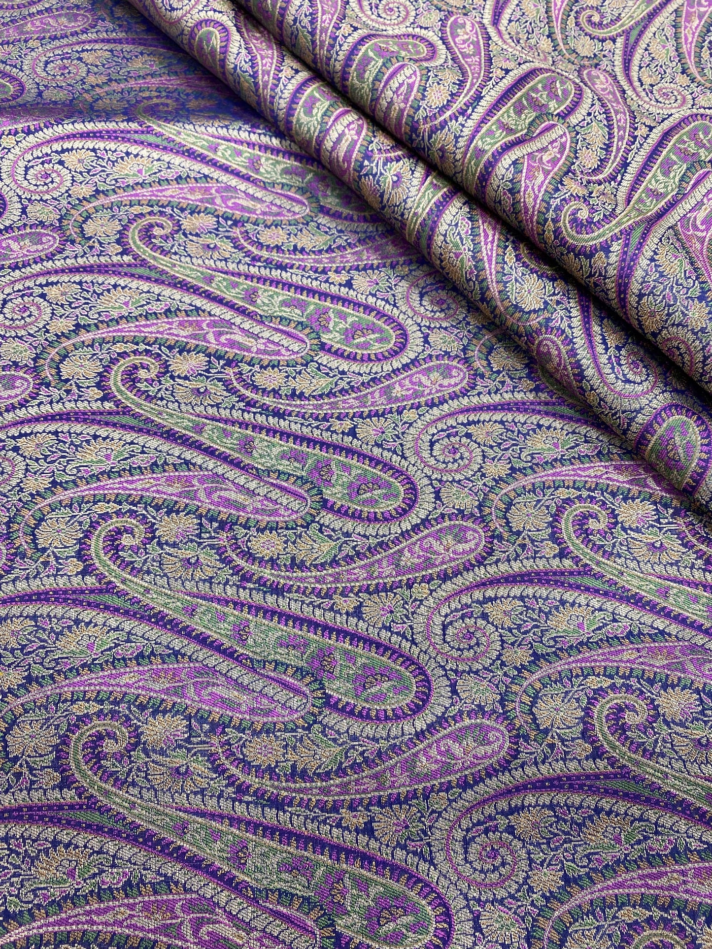 Pure Kimkhwab Weaving (Colours Available) 44"Inch