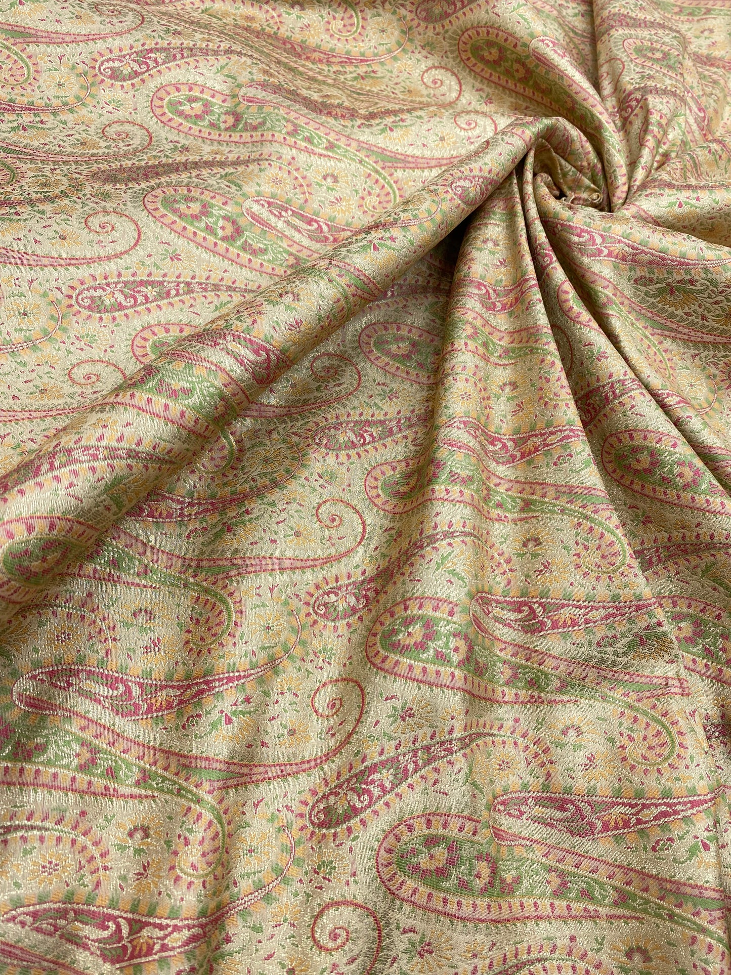 Pure Kimkhwab Weaving (Colours Available) 44"Inch