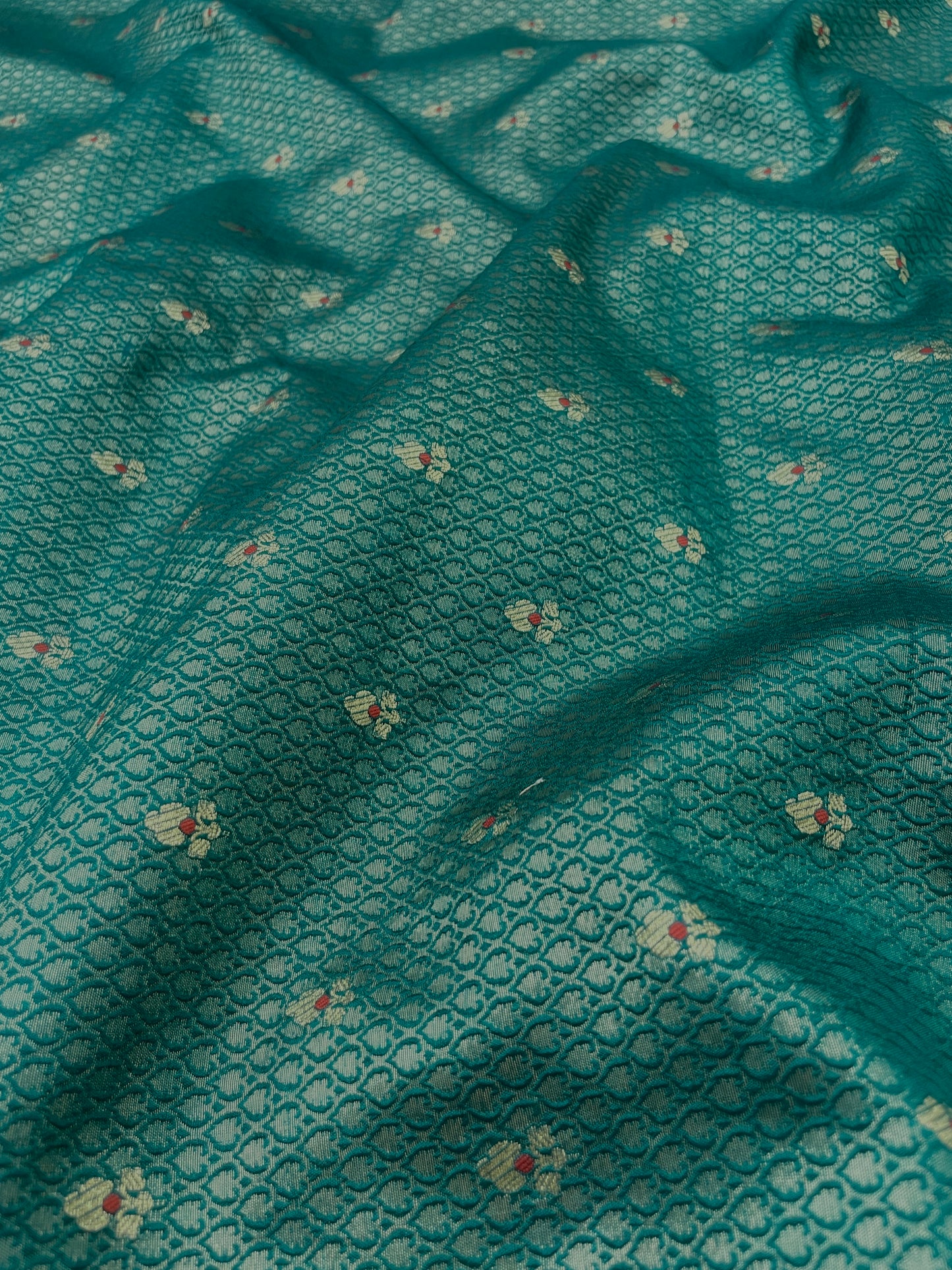 Pure Raw Silk TIssue With Meena Butti (Color Available)