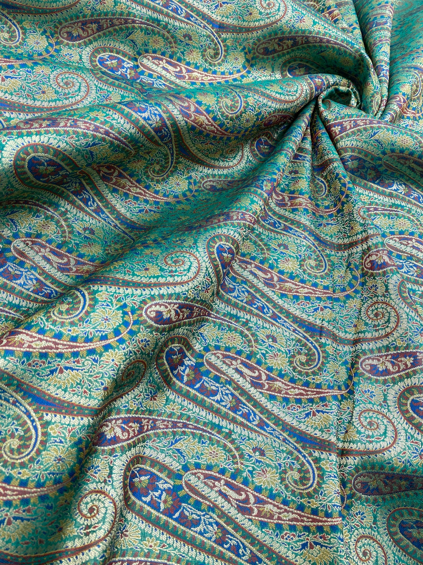 Pure Kimkhwab Weaving (Colours Available) 44"Inch