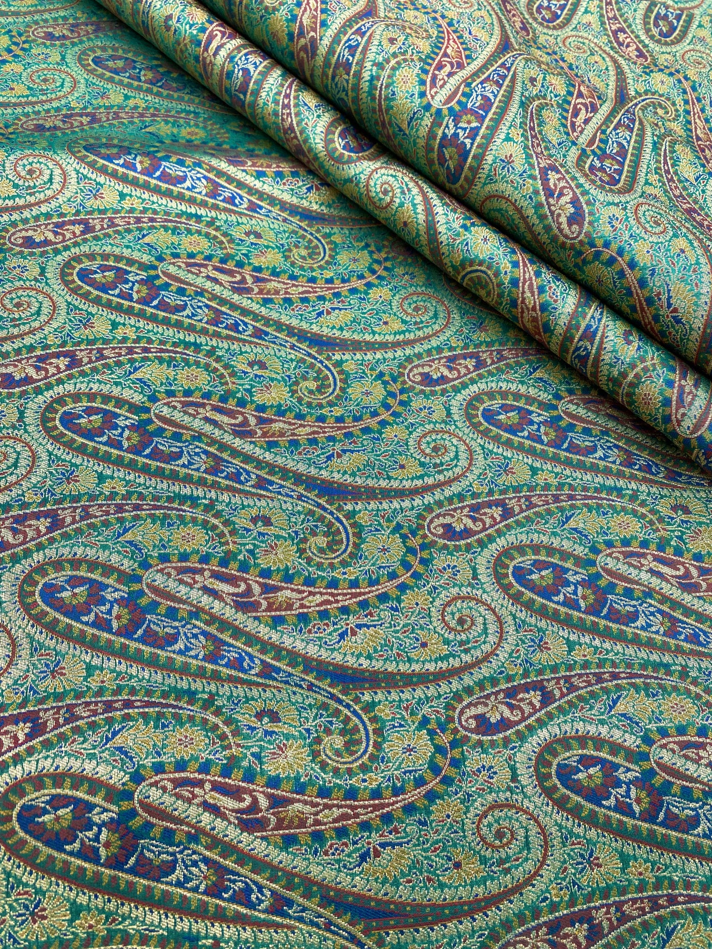 Pure Kimkhwab Weaving (Colours Available) 44"Inch