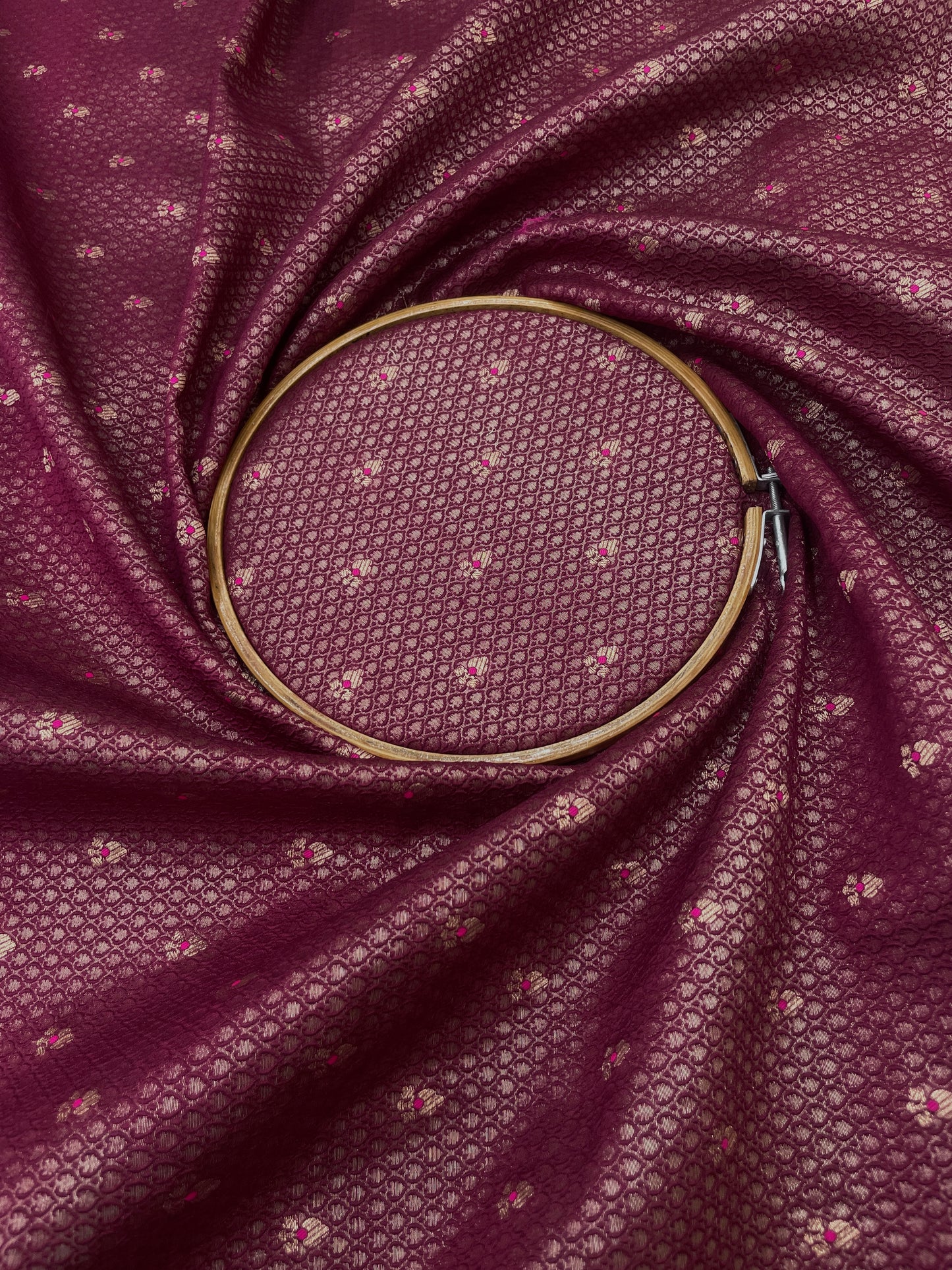 Pure Raw Silk TIssue With Meena Butti (Color Available)