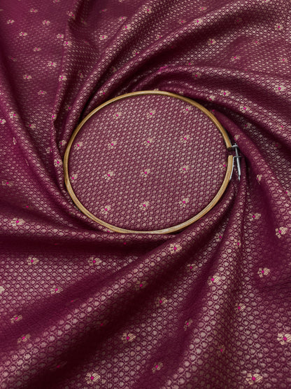 Pure Raw Silk TIssue With Meena Butti (Color Available)