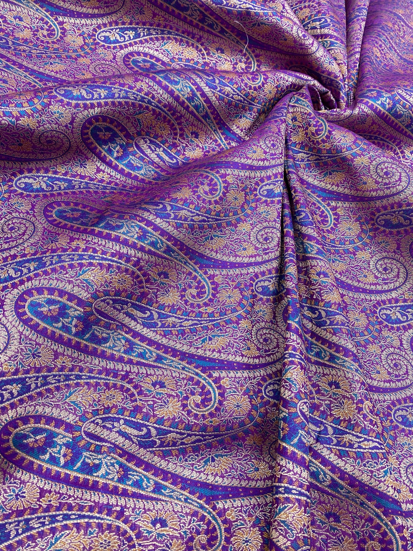 Pure Kimkhwab Weaving (Colours Available) 44"Inch