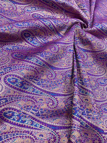 Pure Kimkhwab Weaving (Colours Available) 44"Inch