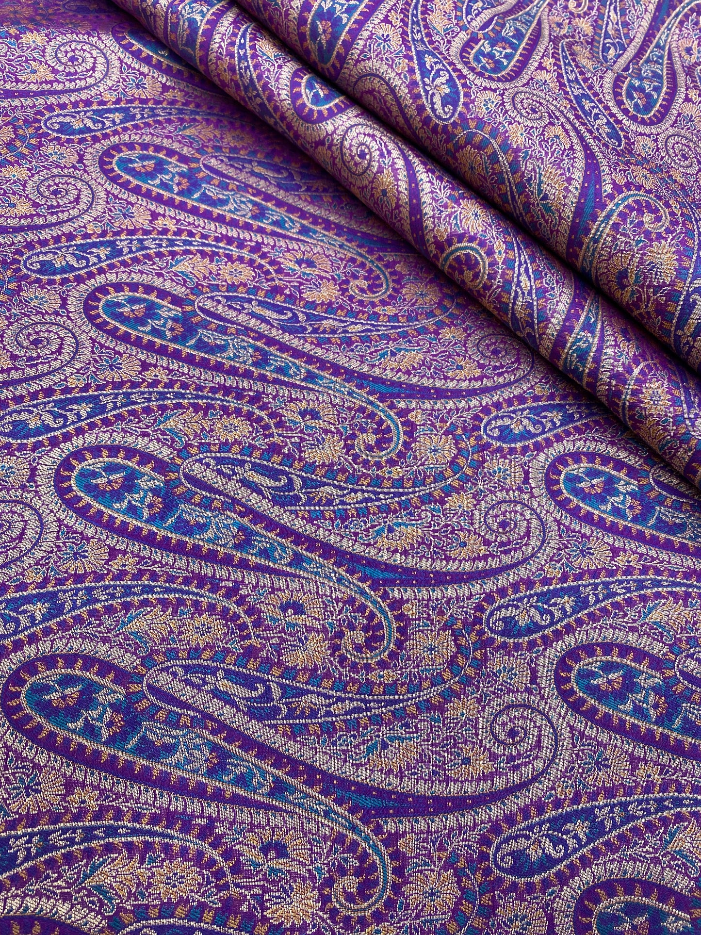 Pure Kimkhwab Weaving (Colours Available) 44"Inch