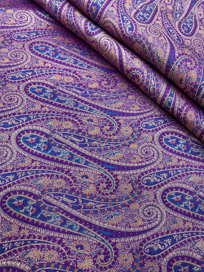 Pure Kimkhwab Weaving (Colours Available) 44"Inch