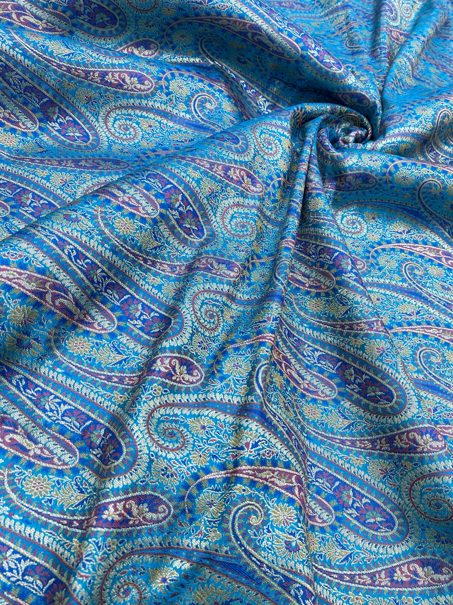 Pure Kimkhwab Weaving (Colours Available) 44"Inch