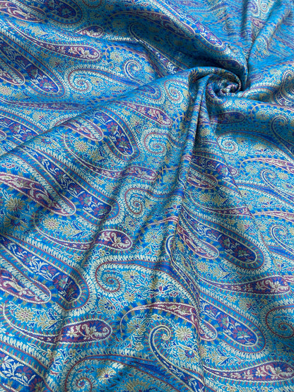 Pure Kimkhwab Weaving (Colours Available) 44"Inch