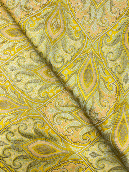 Pure Kimkhwab Weaving Fabric (colors available) 44"inch