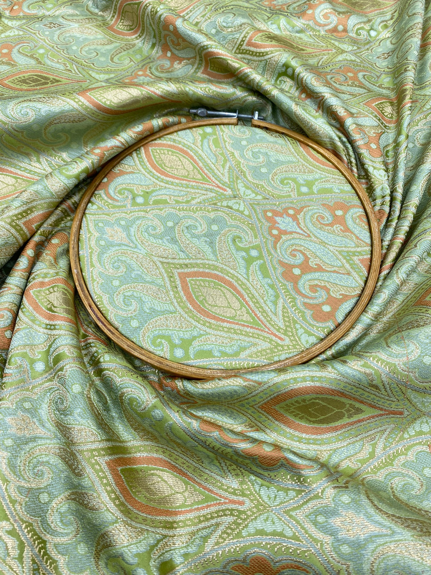 Pure Kimkhwab Weaving Fabric (colors available) 44"inch