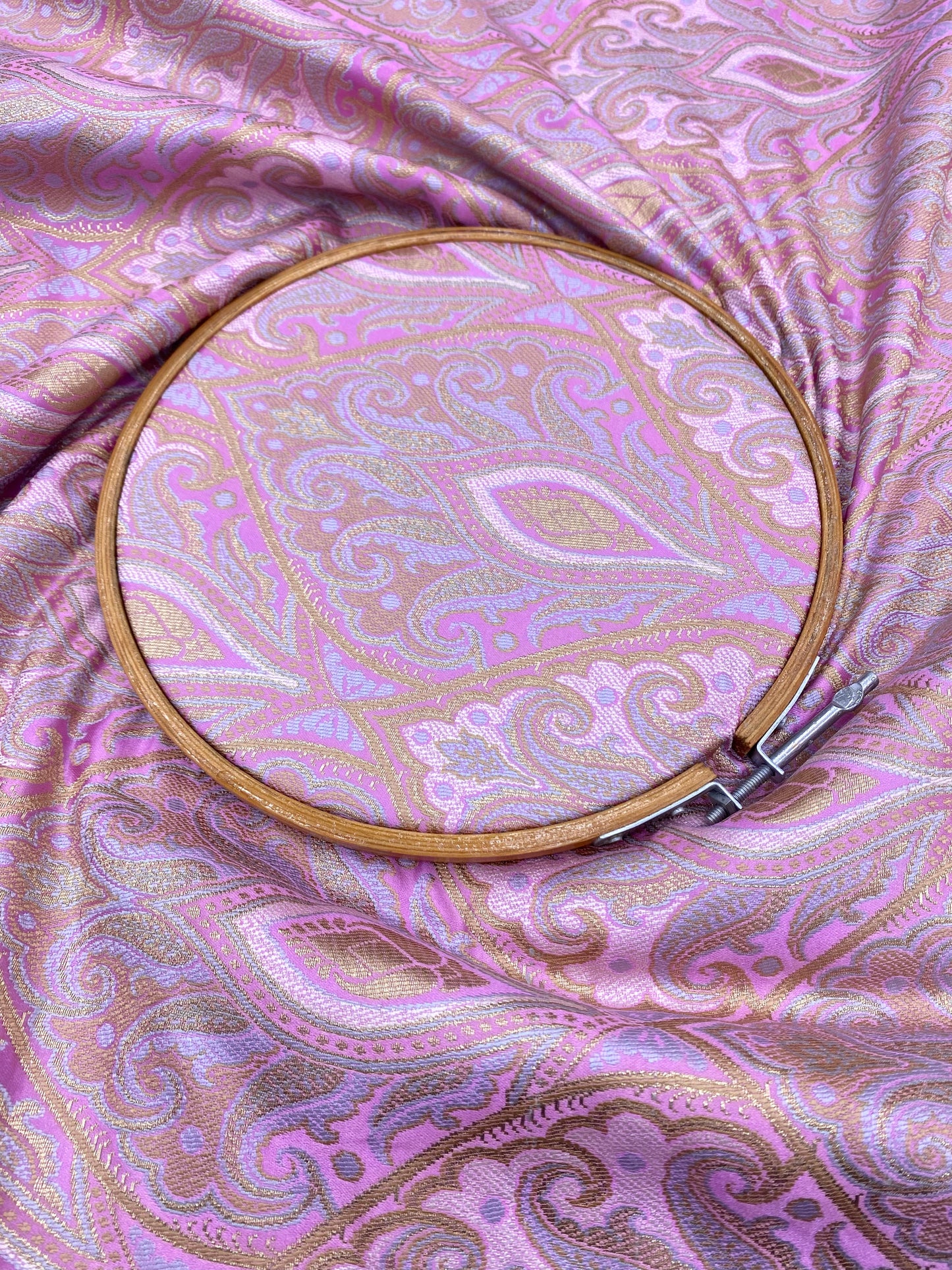 Pure Kimkhwab Weaving Fabric (colors available) 44"inch