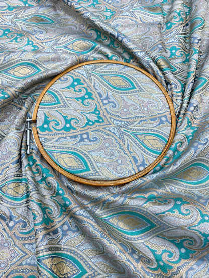 Pure Kimkhwab Weaving Fabric (colors available) 44"inch