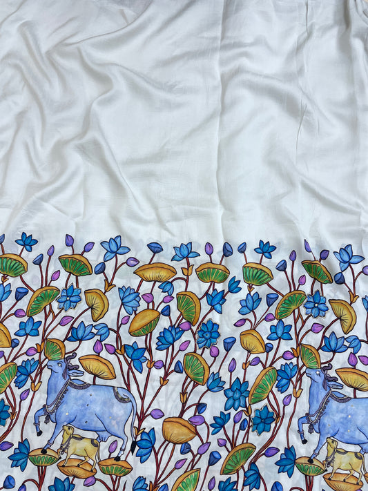 Dola Silk Pichwai Print HandWork